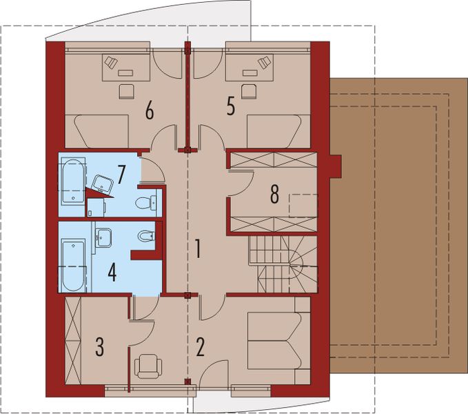 Poddasze projektu Kuba G1