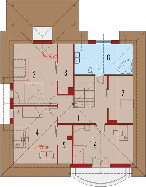 Poddasze projektu Stefania