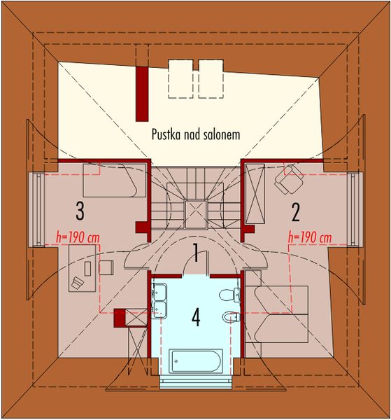 Poddasze projektu Zośka II