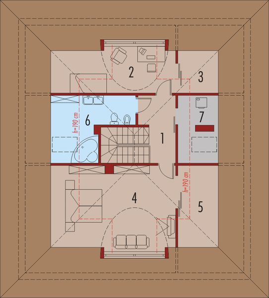 Poddasze projektu Żaklina