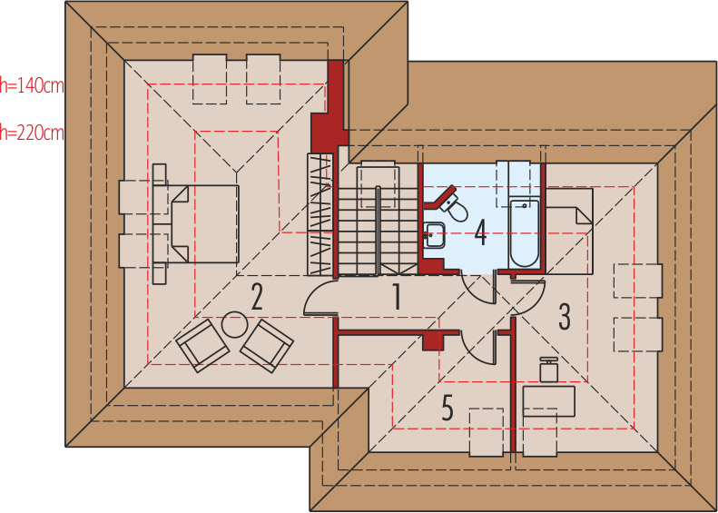 Poddasze projektu Walentyna