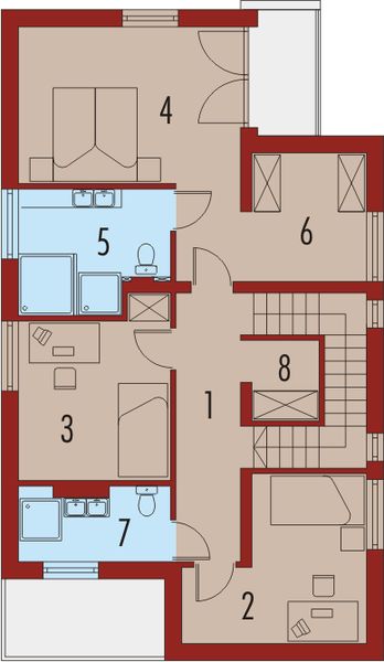 Piętro 1 projektu Wiesiek