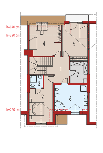 Poddasze projektu Wiola G1