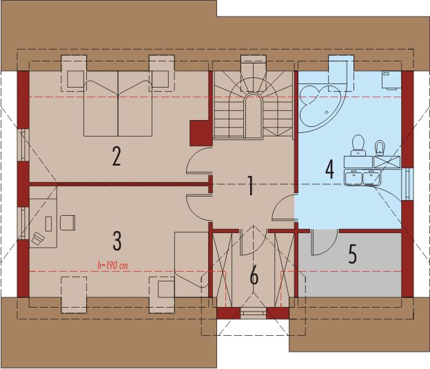 Poddasze projektu Ramona