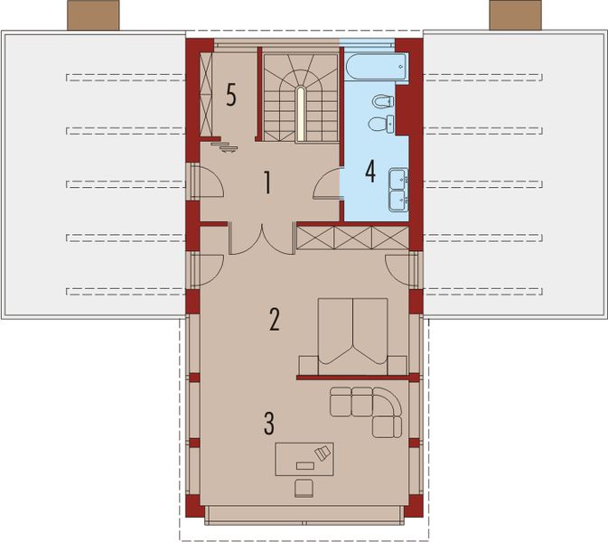 Piętro 1 projektu Rudolf