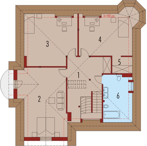 Poddasze projektu Dominika