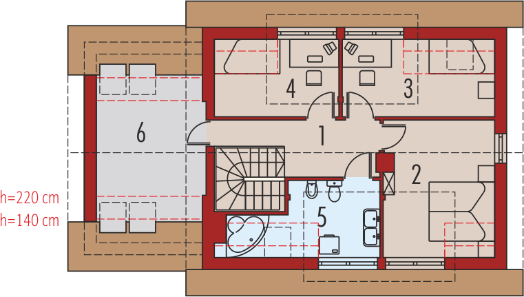 Poddasze projektu Calineczka G1