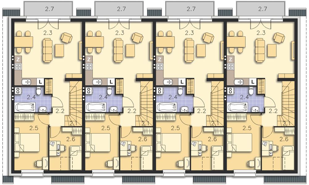 Poddasze projektu Fossano DCSW13