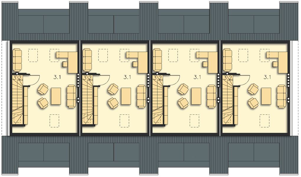 Poddasze II projektu Edmonton DCS15