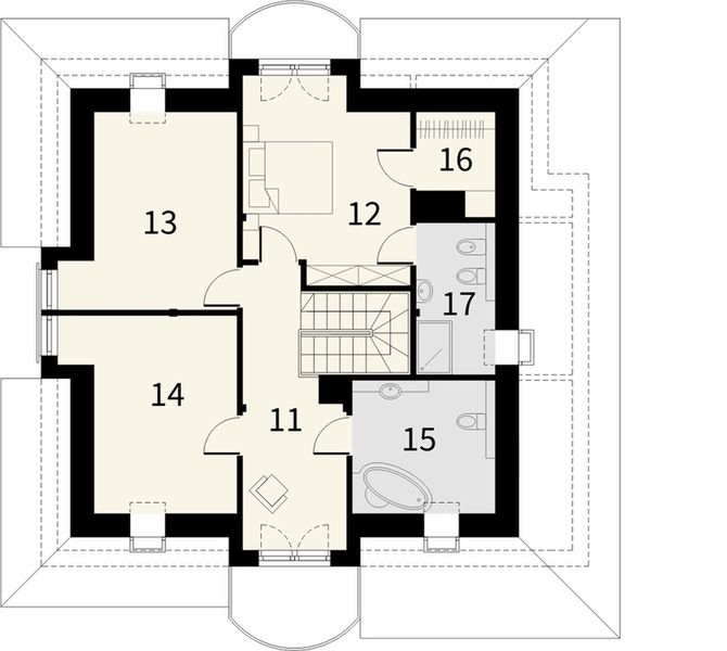 Poddasze projektu Rosa