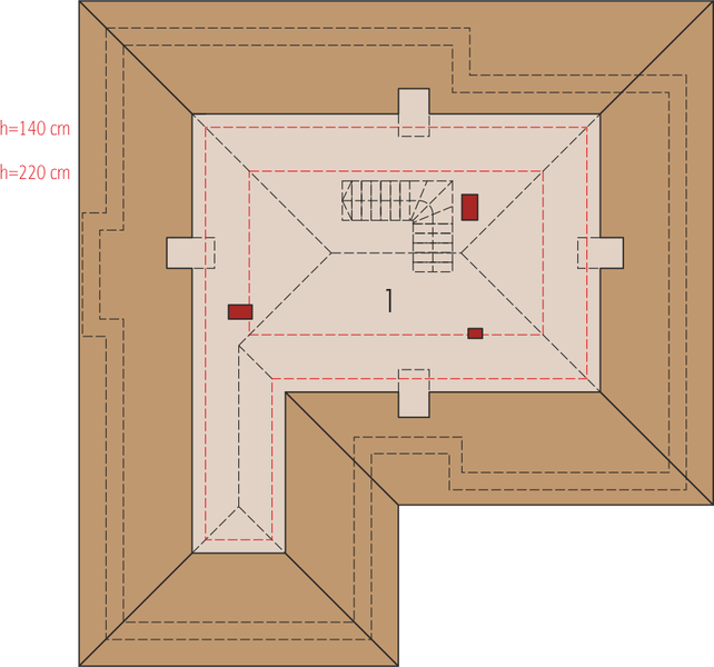 Poddasze projektu Astrid G2 energo