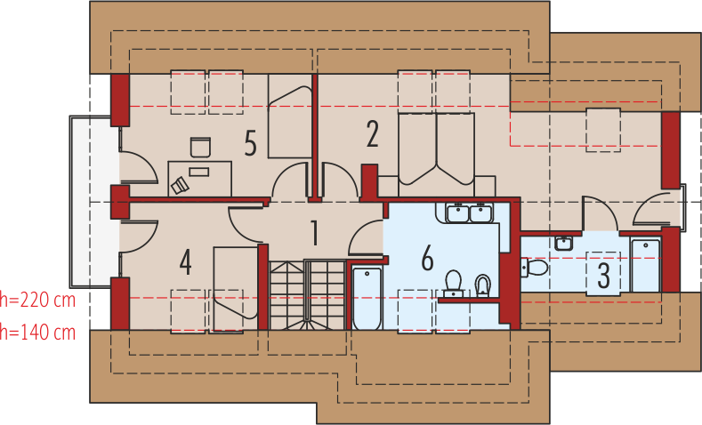 Poddasze projektu Oleńka G1