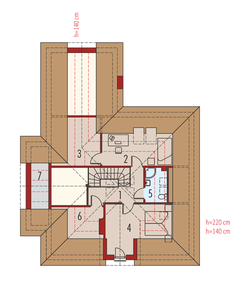Poddasze projektu Oliwia