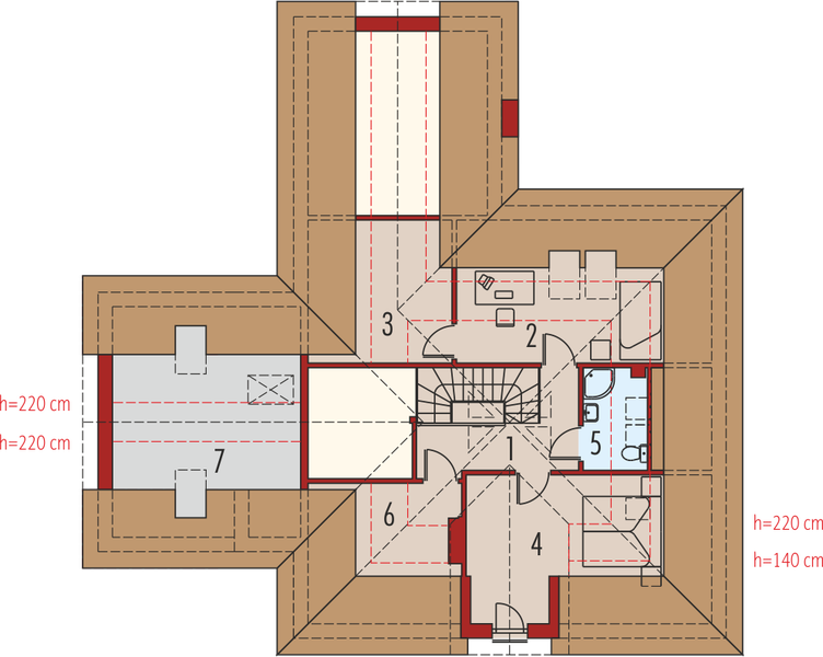 Poddasze projektu Oliwia G1