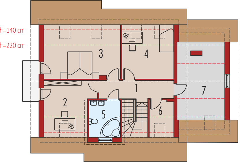Poddasze projektu Nika G1