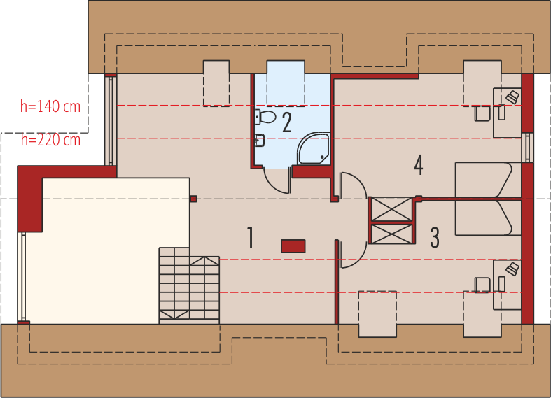 Poddasze projektu Nela