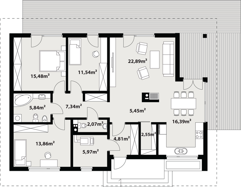 Parter projektu Endo drewniany