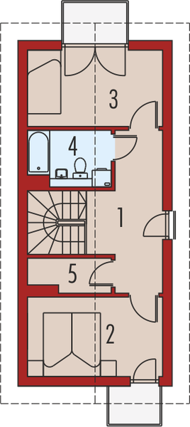 Piętro 1 projektu Moniczka