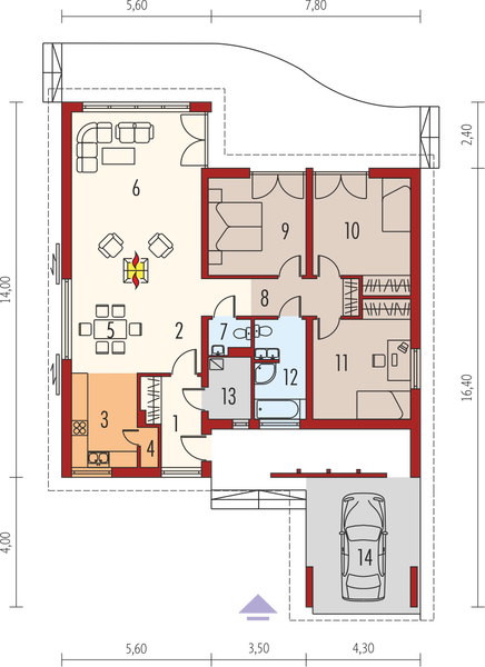 Parter projektu Nara (z wiatą)