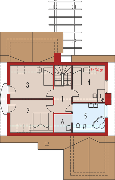 Poddasze projektu Nastka G1
