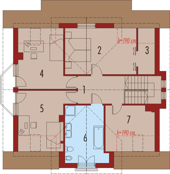 Poddasze projektu Nadina