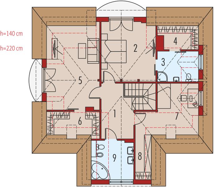 Poddasze projektu Liwia G1