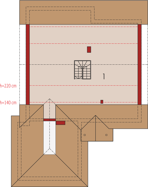 Poddasze projektu Lote II G2