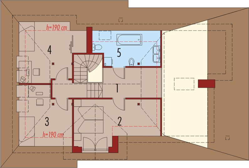 Poddasze projektu Ludmiła G1