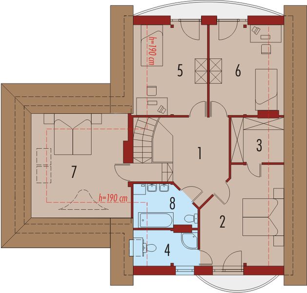 Poddasze projektu Eryka G1