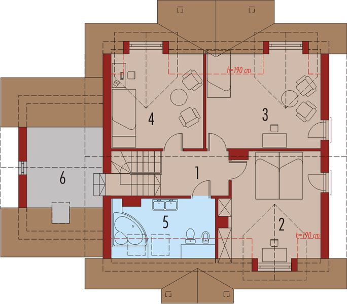 Poddasze projektu Eulalia G1