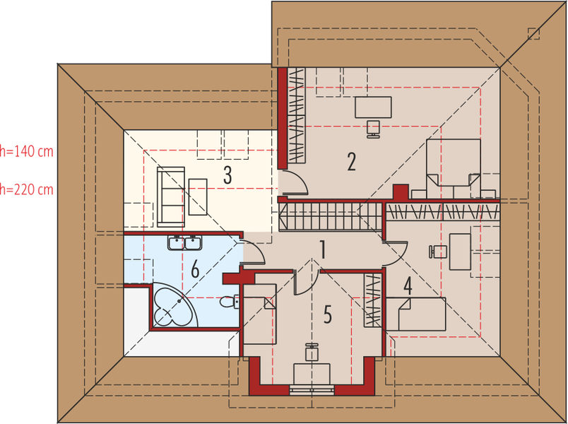 Poddasze projektu Fifi G1