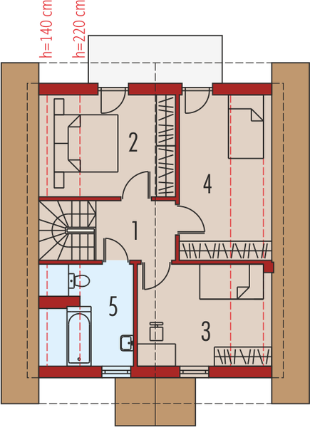 Poddasze projektu Dorotka