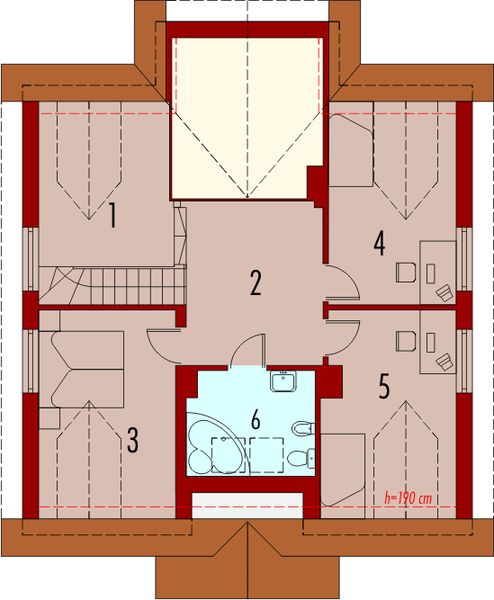 Poddasze projektu Asia G1