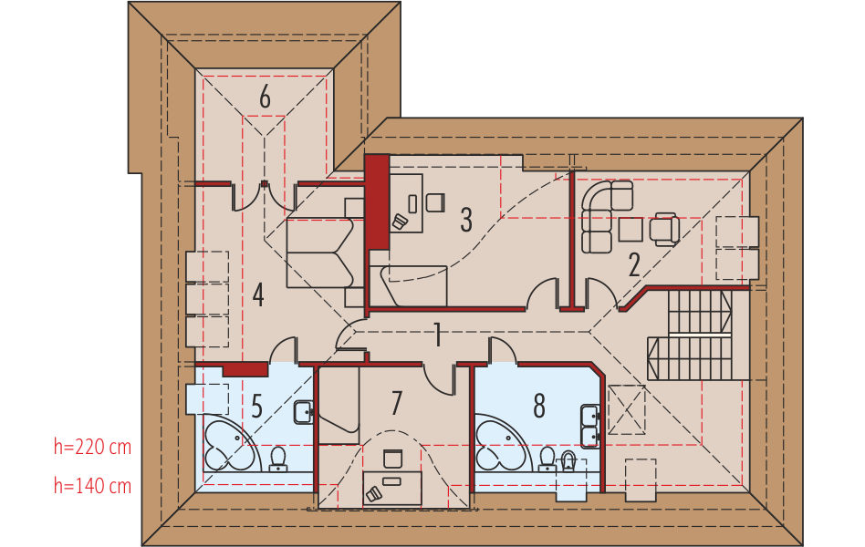 Poddasze projektu Jurand