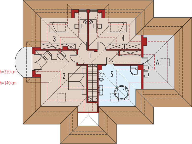 Poddasze projektu Justyna G1