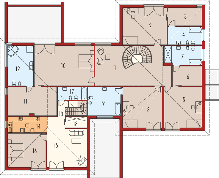 Piętro 1 projektu Kaj G2