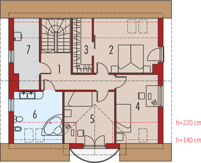 Poddasze projektu Jagienka