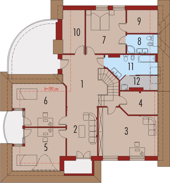 Poddasze projektu Jeżyna G2