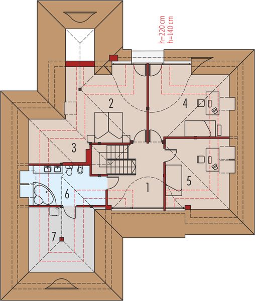 Poddasze projektu Klarysa G2