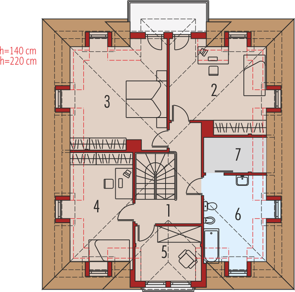 Poddasze projektu Gaja G1