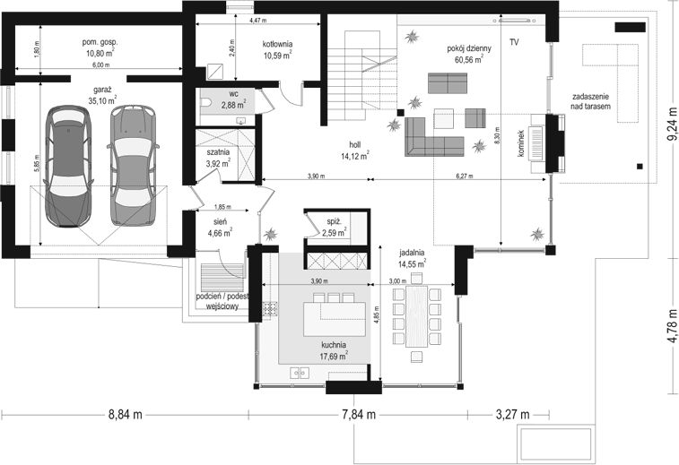 Parter projektu Dom z widokiem 2