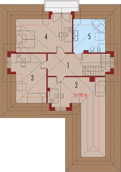 Poddasze projektu Ingrid G1