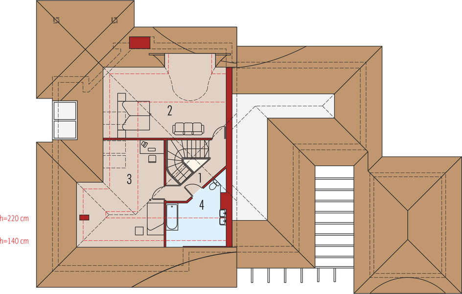 Poddasze projektu Henryk G1