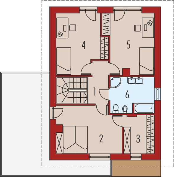 Piętro 1 projektu Hilda G1