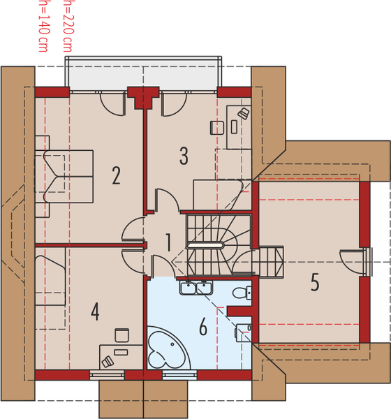 Poddasze projektu Karolinka G1
