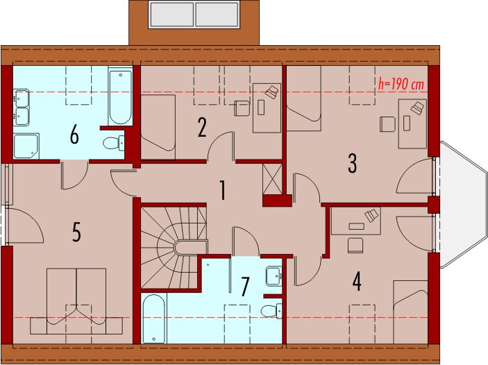 Poddasze projektu Apolonia G1