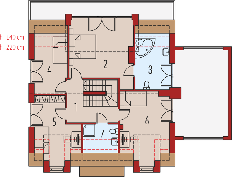 Poddasze projektu Adrian G1