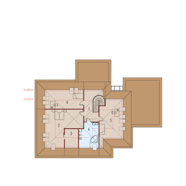 Poddasze projektu Pyramid G2