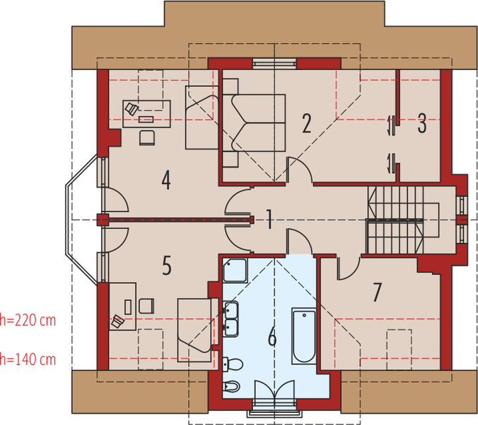 Poddasze projektu Sasanka
