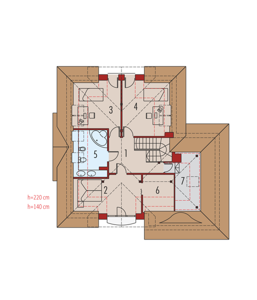 Poddasze projektu Stokrotka G1
